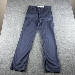 Lapco FR Pants Mens 32x33 Navy Blue Flame Resistant Workwear Twill Cat2